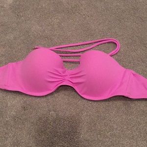 Victoria secret bathing suit top strawberry pink